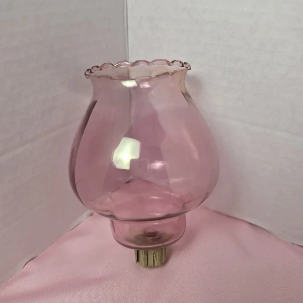 HOMCO Pink Celeste Pegged Ruffled Votive Candle Holder Sconce Home Interiors